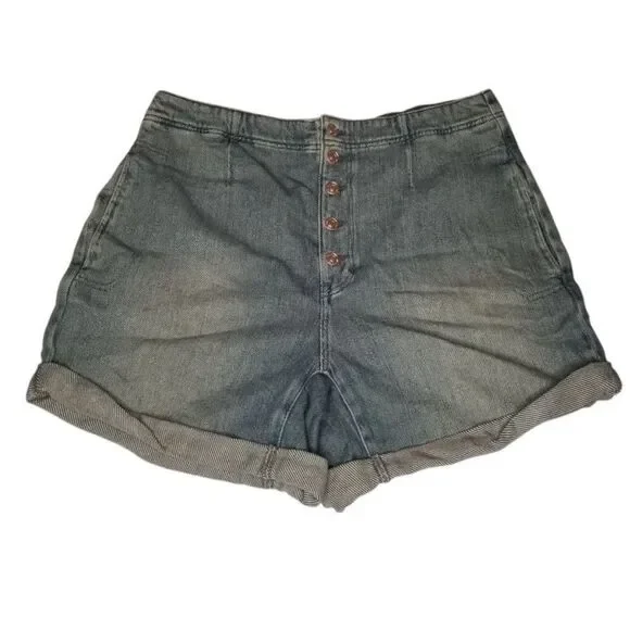Free People Blue Jean Osaka Shorts - Picture 4 of 10